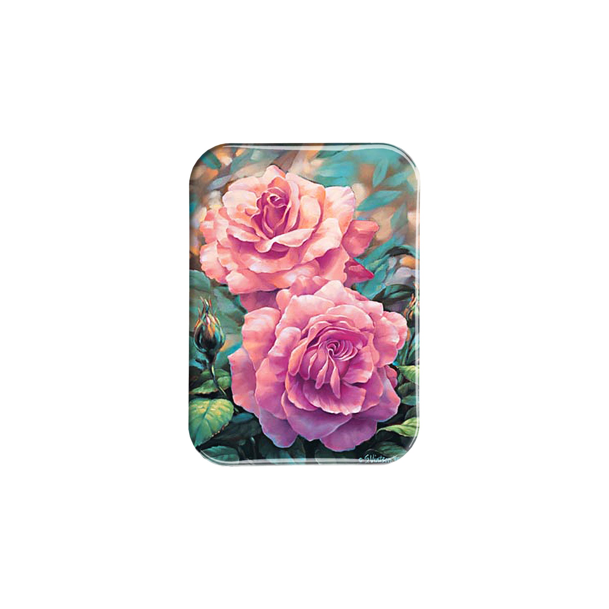 "Rose Patch Beauty" - 2.5" X 3.5" Rectangle Fridge Magnets