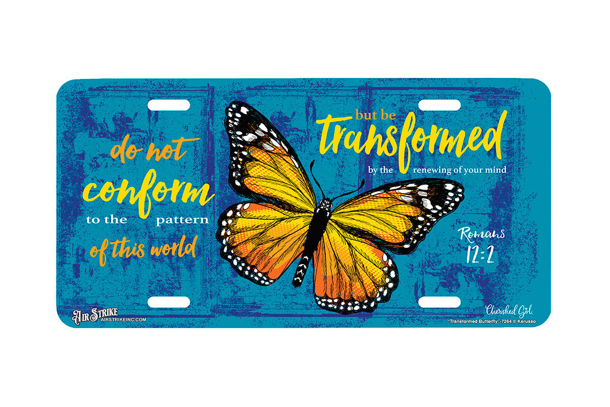 "Transformed Butterfly" - Decorative License Plate