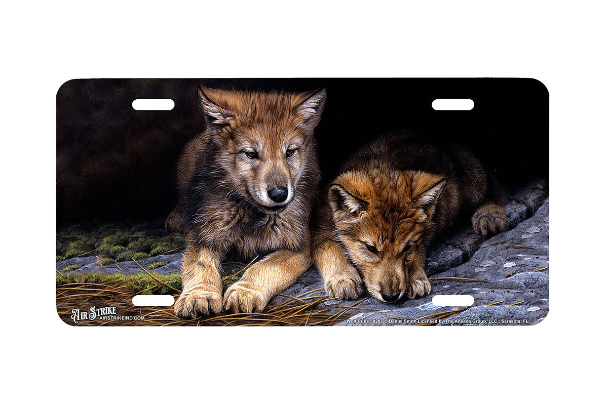 "Wolf Cubs" - Decorative License Plate