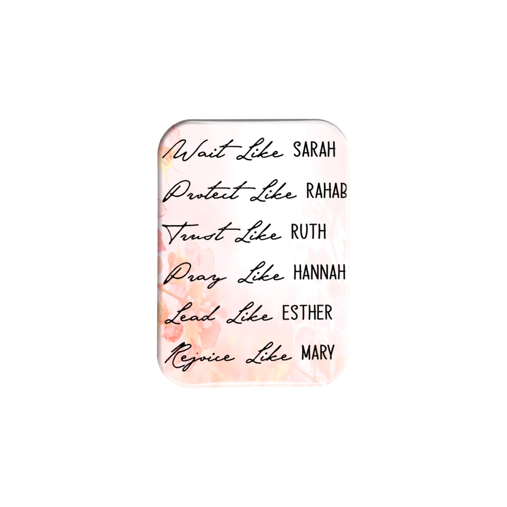"Women of the Bible Floral" - 2.5" X 3.5" Rectangle Fridge Magnets