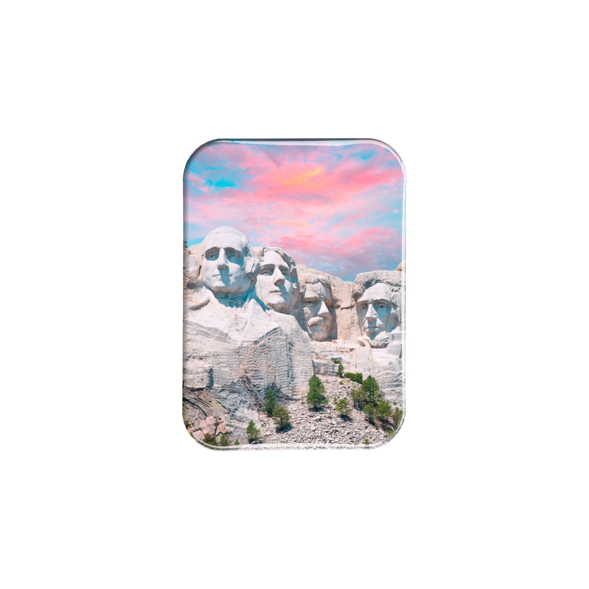 "Mount Rushmore at Dusk" - 2.5" X 3.5" Rectangle Fridge Magnets